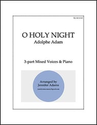 O Holy Night Three-Part Mixed choral sheet music cover Thumbnail